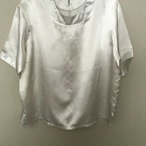Soft silky satin blouse